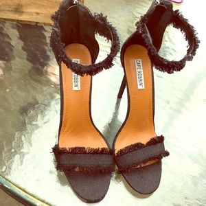 Cape Robbin Black fringe stilettos